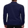 MoFiz Men's Long Sleeve Shirts Quarter Zip Pullover Men's Polo Shirts Quick Dry Rash Guard Outdoor Hiking Running Polo Shirts for Men Navy view 2