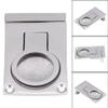 Qiilu recessed Handles,Boat Hatch Handle,Stainless Steel Ring Handle Flush Hatch Locker Cabinet Pull Lift for Boat Marine 57 * 40mm view 2