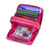 KALMORE Wallets for Women Genuine Leather Double Zipper RFID Blocking Purse with Coin Pocket view 2