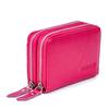 KALMORE Wallets for Women Genuine Leather Double Zipper RFID Blocking Purse with Coin Pocket view 4