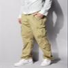OCHENTA Men's Cotton Casual Cargo Work Pants Military Tactical Combat with 8 Pockets Hiking Khaki 29 view 3