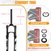 BUCKLOS 26/27.5/29 Travel 120mm MTB Air Suspension Fork, Rebound Adjust 1 1/8 Straight/Tapered Tube QR 9mm Manual/Remote Lockout XC AM Ultralight Mountain Bike Front Forks view 3
