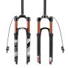 BUCKLOS 26/27.5/29 Travel 120mm MTB Air Suspension Fork, Rebound Adjust 1 1/8 Straight/Tapered Tube QR 9mm Manual/Remote Lockout XC AM Ultralight Mountain Bike Front Forks view 1