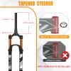 BUCKLOS 26/27.5/29 Travel 120mm MTB Air Suspension Fork, Rebound Adjust 1 1/8 Straight/Tapered Tube QR 9mm Manual/Remote Lockout XC AM Ultralight Mountain Bike Front Forks view 3