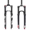 BUCKLOS 26/27.5/29 Travel 120mm MTB Air Suspension Fork, Rebound Adjust 1 1/8 Straight/Tapered Tube QR 9mm Manual/Remote Lockout XC AM Ultralight Mountain Bike Front Forks view 1