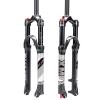 BUCKLOS 26/27.5/29 Travel 120mm MTB Air Suspension Fork, Rebound Adjust 1 1/8 Straight/Tapered Tube QR 9mm Manual/Remote Lockout XC AM Ultralight Mountain Bike Front Forks view 1
