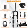 BUCKLOS 26/27.5/29 Travel 120mm MTB Air Suspension Fork, Rebound Adjust 1 1/8 Straight/Tapered Tube QR 9mm Manual/Remote Lockout XC AM Ultralight Mountain Bike Front Forks view 2