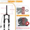 BUCKLOS 26/27.5/29 Travel 120mm MTB Air Suspension Fork, Rebound Adjust 1 1/8 Straight/Tapered Tube QR 9mm Manual/Remote Lockout XC AM Ultralight Mountain Bike Front Forks view 3