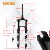 BUCKLOS 26/27.5/29 Travel 120mm MTB Air Suspension Fork, Rebound Adjust 1 1/8 Straight/Tapered Tube QR 9mm Manual/Remote Lockout XC AM Ultralight Mountain Bike Front Forks view 4