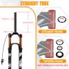 BUCKLOS 26/27.5/29 Travel 120mm MTB Air Suspension Fork, Rebound Adjust 1 1/8 Straight/Tapered Tube QR 9mm Manual/Remote Lockout XC AM Ultralight Mountain Bike Front Forks view 3