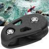 Cosiki Pulley Wheel, Kayak Rope, Kayak Pulley Block Sheave, Anti-Rust Plastic Pulley Block Sheave,Kayak Slide Rail Anchor Trolley Kit for Canoe Marine Kayak Anchor Trolley view 1