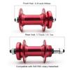 DONSP1986 Bicycle Axle Wheel Hub - 36H Front and Rear Bike Hub Set, Aluminum Alloy Quick Release Lever Skewers Axle, 1 Pair (Black) view 3