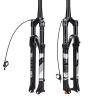BUCKLOS 26/27.5/29 Travel 120mm MTB Air Suspension Fork, Rebound Adjust 1 1/8 Straight/Tapered Tube QR 9mm Manual/Remote Lockout XC AM Ultralight Mountain Bike Front Forks view 1