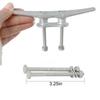 VEITHI Dock Cleats 6 inch with Fastener,Hot Dipped Galvanized Cast Iron Boat Cleat Dock Boat Cleats, Rope Cleat Boat Dock Cleats Ideal for Dock, Decks, Piers for Tying up Boats,Marine Decor (12 Pack) view 2