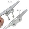 VEITHI Dock Cleats 6 inch with Fastener,Hot Dipped Galvanized Cast Iron Boat Cleat Dock Boat Cleats, Rope Cleat Boat Dock Cleats Ideal for Dock, Decks, Piers for Tying up Boats,Marine Decor (12 Pack) view 4