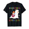 100 Days Of School No Prob llama Alpaca Teachers Kids Gift T-Shirt view 1
