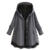 Andongnywell Women's Fuzzy Fleece Open Long Cardigan Coat Faux Fur Warm Winter Outwear Jackets with Pockets (Gray,3X-Large) view 1