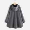 Andongnywell Women's Fuzzy Fleece Open Long Cardigan Coat Faux Fur Warm Winter Outwear Jackets with Pockets (Gray,3X-Large) view 2