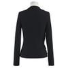 CHICWISH Women's Black Mock Neck Ruched Long Sleeves Knit Top view 4