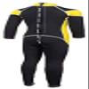 XINNI 2.5mm Neoprene Long Sleeve Wetsuit for Kids Cold Water Youth Thermal Full Swimsuit Girls Boys Swimming Snorkeling Surfing Scuba Diving Water Sports Yellow Size 14 view 4