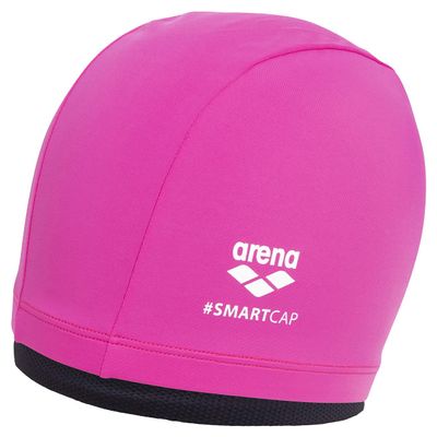 Arena Unisex Adult Smartcap Extra Soft Swim Cap for Fitness Swimmers Two-in-One Headcover for Long Hair, One Size Fits Most, Fuchsia