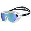 ARENA Unisex Adult The One Swim Mask Fitness Swimming Goggles for Men and Women Large Fit Polycarbonate Mirror Lens, Blue/White view 1