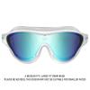 ARENA Unisex Adult The One Swim Mask Fitness Swimming Goggles for Men and Women Large Fit Polycarbonate Mirror Lens, Blue/White view 4