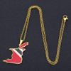 18K Gold Plated Trinidad and Tobago Map Flag Stainless Steel Pendant and Necklace Trendy Ethnic Jewelry Gift view 3