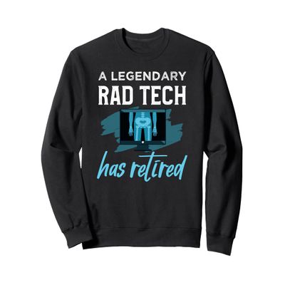 Retired Rad Tech Shirt Funny X-Ray Tech Retirement Gift Sweatshirt
