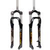 BUCKLOS US Stock 264.0 inch Fat Tire MTB Suspension Fork, 100mm Travel Spacing Hub 135mm 1 1/8 Straight Tube Manual Lockout 9mm QR Oil Spring Front Forks, fit Snow Beach Mountain Bike view 1