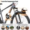 HH HILAND 27.5 inch Mountain Bike 21 Speeds, Lock-Out Suspension Fork, Aluminum 18 inch Frame Hydraulic Disc-Brake for Men Women Mens MTB Bicycle Adlut Bike view 2