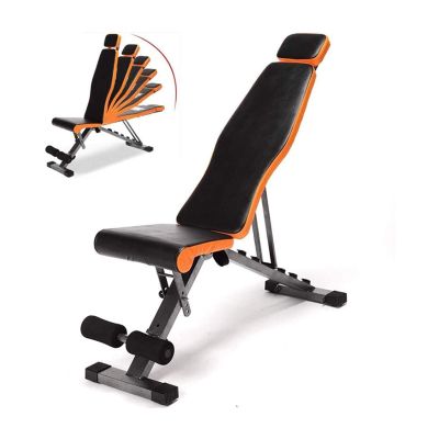 du hui shop Multi-Purpose Foldable Incline/Decline Bench, Adjustable Goplus Sit Up Bench with 6 Adjustable Height Settings, Easy Storage Fitness Benches Dumbbell Bench