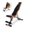 du hui shop Multi-Purpose Foldable Incline/Decline Bench, Adjustable Goplus Sit Up Bench with 6 Adjustable Height Settings, Easy Storage Fitness Benches Dumbbell Bench view 1