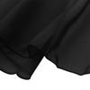 VernLan Girls Basic Classic Ballet Dance Chiffon Wrap Skirt with Tie Waist Skate Over Scarf Skirt Gymnastic Dancewear Black 4-6 view 4
