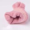 Children's Gloves Autumn and Winter Winter Men and Women Children Baby Infants and Young Children Writing Half Finger Sunflower Cartoon Cute Woolen to Keep Warm 2-4 Years Old (Color : Pink) view 2