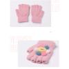 Children's Gloves Autumn and Winter Winter Men and Women Children Baby Infants and Young Children Writing Half Finger Sunflower Cartoon Cute Woolen to Keep Warm 2-4 Years Old (Color : Pink) view 4
