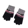 Children's Gloves Autumn, Winter and Winter Boys Kindergarten Pupils Children Outdoor Warm Knitting Wool 4-7 Years Old (Color : Black) view 1