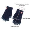 Gloves Autumn Winter Five-Finger 5-10 Years Old Knitting Wool Pupils Kindergarten Boys Girls Outdoor Warmth Full Finger (Color : Blue) view 2