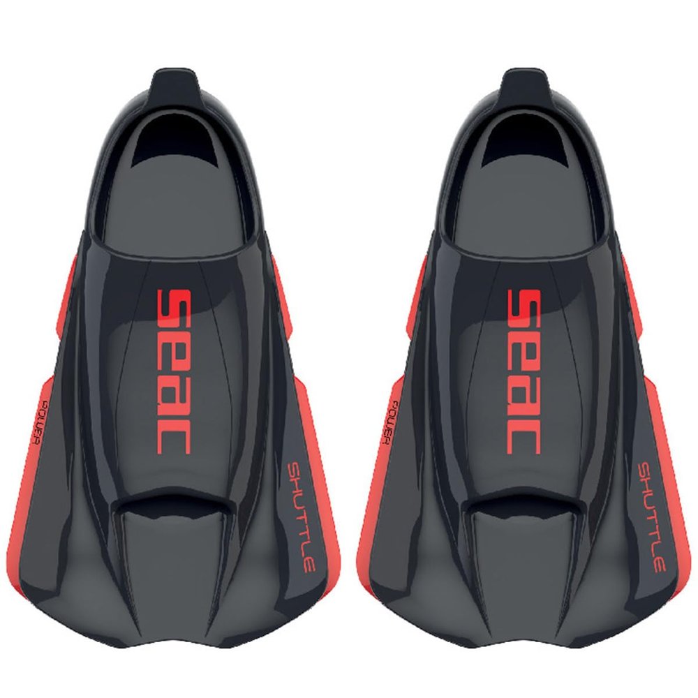 Seac Shuttle Power Fins - Black/Red, 40/41