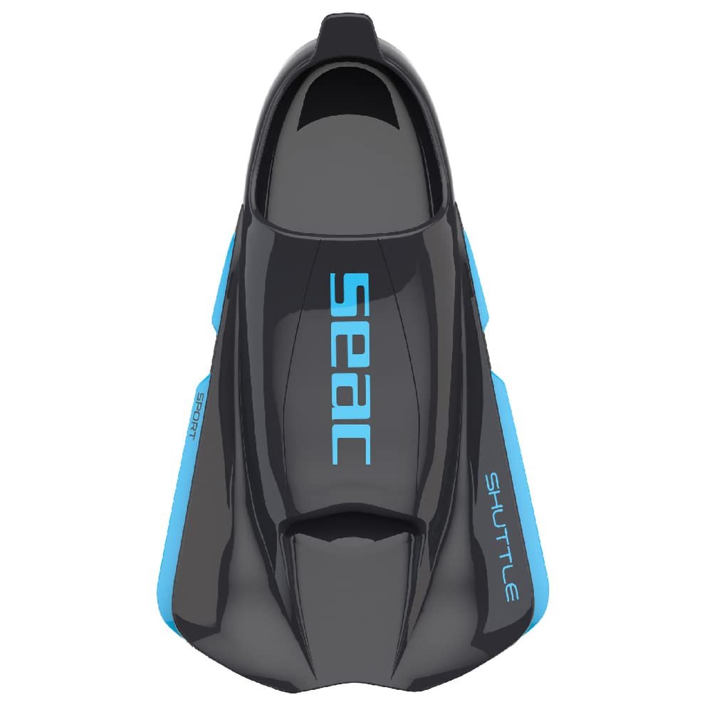 Seac Shuttle, 100% Silicone Short Swim fins Designed for Strength or Cardio Training