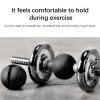 Barbell Grips, Dumbbell Grips Thick Adapter Silicone Textured Surface Reduce Wrist Pressure Weightlifting Strength Training P view 3
