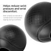 Barbell Grips, Dumbbell Grips Thick Adapter Silicone Textured Surface Reduce Wrist Pressure Weightlifting Strength Training P view 4