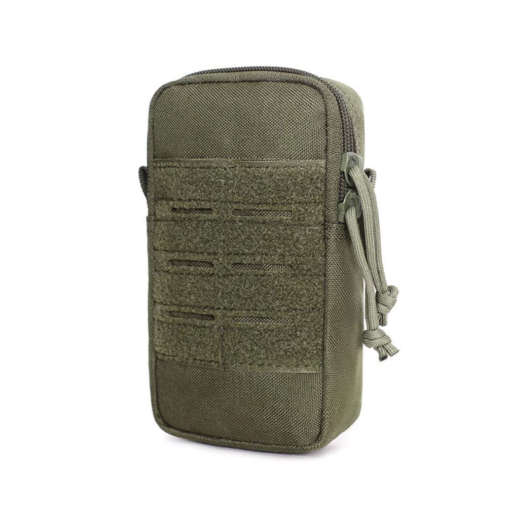 Outdoor Sports Airsoft Gear Molle Assault Combat Hiking Bag Accessory Camouflage Pack Tactical Kit Pouch - Green