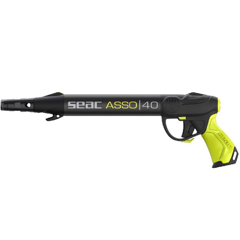 Seac Asso S/R, Pneumatic Speargun with Regulator, Anti Stress Rubber Handle. Made in Italy
