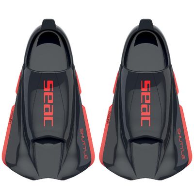 Seac Shuttle Power Fins - Black/Red, 34/35