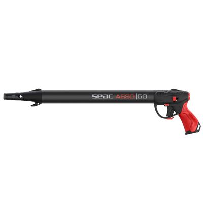 SEAC Asso C/R, Pneumatic Speargun with Regulator, Anti Stress Rubber Handle. Made in Italy.