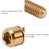 Alomejor 4Pcs Stem Bolt Screws M6x18 High Strength Alloy Mountain Road Stem Screw(Golden) view 4