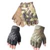 Outdoor Sports Motorcycle Cycling Gloves Airsoft Shooting Hunting Camouflage Half Finger Tactical Gloves - CP - XL view 2