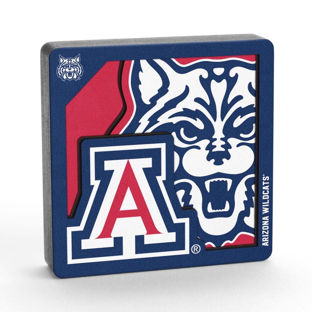 YouTheFan NCAA Arizona Wildcats 3D Logo Series Magnets