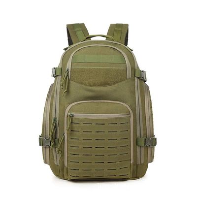 Outdoor Sports Pack Hiking Bag Tactical Rucksack Camo Knapsack Combat Camouflage Tactical 45L Molle Backpack - Green